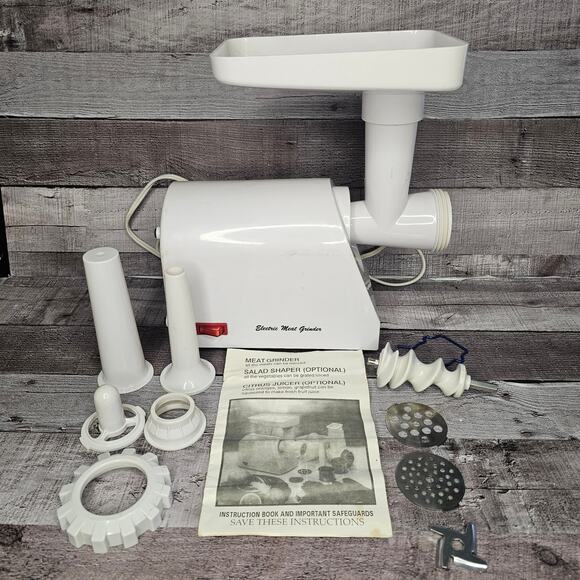 Electric Meat Grinder Sausage Stuffer Model P40922/KX/02-00 Instructions Works - Picture 1 of 12